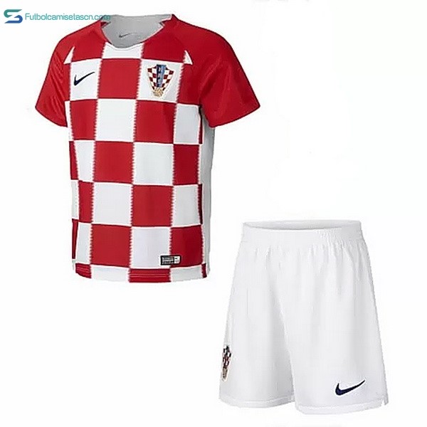 Camiseta Croatia 1ª Niños 2018 Rojo